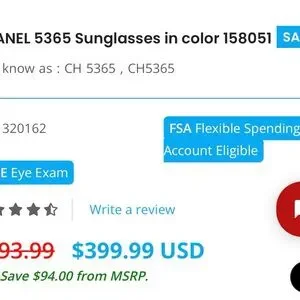 CHANEL | Accessories | Chanel 5365 C5851 Serialized Tortoise  display picture 3